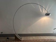 LAMPADA AD ARCO IN ACCIAIO ORIGINALE ANNI 70 BOLOGNA