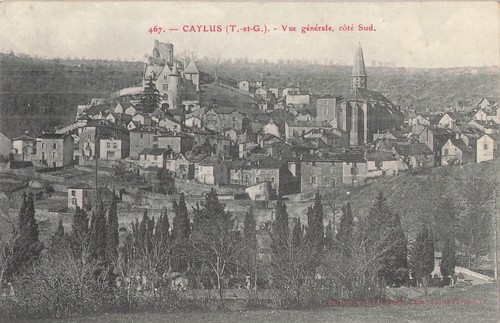 Caylus vue générale côté - caylus,