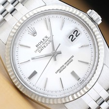 OROLOGIO ROLEX UOMO DATEJUST QUADRANTE BIANCO ACCIAIO ORO 18K con BRACCIALE GIUBILEO