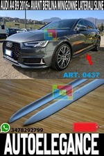 0437 MINIGONNE LATERALI AUDI A4 B9 2015 AD OGGI SPOILER SOTTOPORTA S-LINE S4 -X-