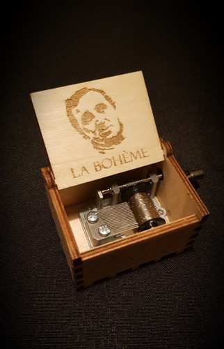 Boîte musique bois - boîte,