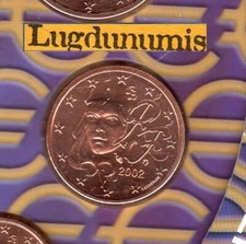 France 2002 2 Centimes D'euro