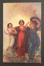 CARTOLINA RARA TRENTO TRIESTE ITALIA 1WW PROPAGANDA DI GUERRA MONDIALE Vg 1916