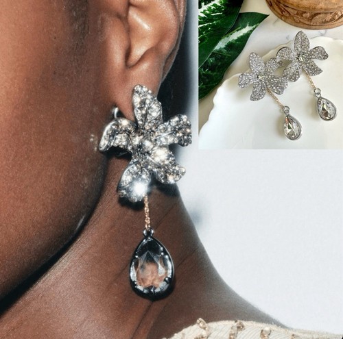 Orecchini fiori argento oro - argento, e