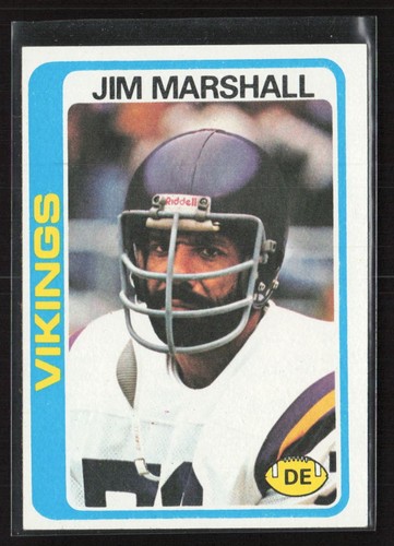 1978 topps jim marshall - 1978,