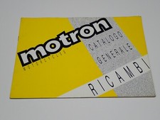 MOTRON CATALOGO GENERALE RICAMBI 1990
