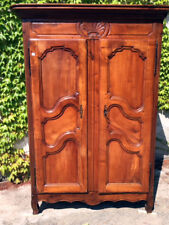 Antico Armadio Provenzale in Ciliegio a 2 Ante Francese - Restaurato