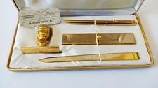 Set scrivania placcato oro 24K