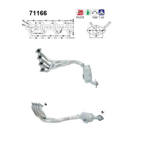 71166 catalizzatore per - as,
