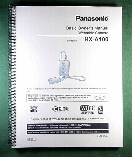 Panasonic a100 manuale - panasonic, hx-a100