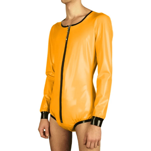 Body uomo sexy pelle pvc