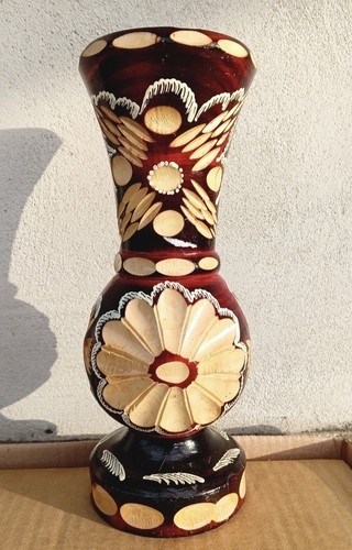 Vaso legno a mano - legno, in