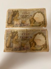 Banconote cento franchi francese