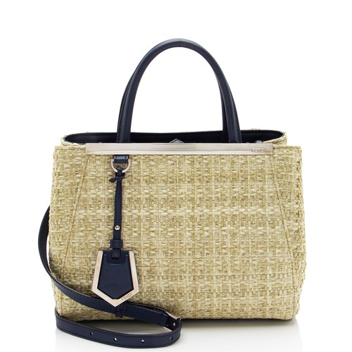 Borsa fendi raffia petite - raffia,