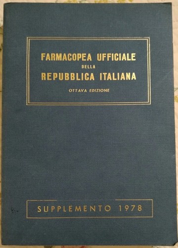 Farmacopea ufficiale della - farmacopea,