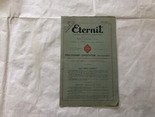 DEPLIANT PUBBLICITARIO EDILIZIA ACCESSORI ETERNIT ANONYME FRANCAISE.