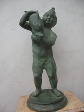 "PUTTO CON DELFINO" - STATUA IN BRONZO - ALTEZZA 59 CM. - PESA 15 KG. - 1960