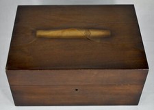 ANTIQUE WOODEN CIGAR STORAGE