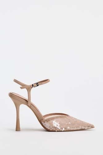 Zara high heels with sequins - with,