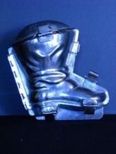 Stampo antico per dolce di cioccolato a forma di stivaletto di Babbo Natale