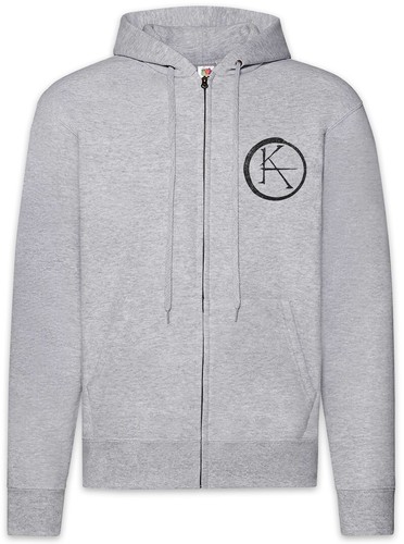 Felpa con cappuccio zip - , logo