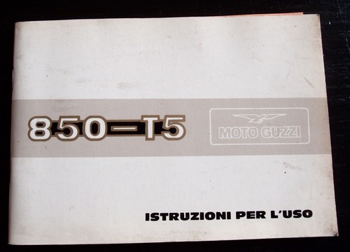 Moto guzzi 850 1983 manuale - guzzi, 850-t5