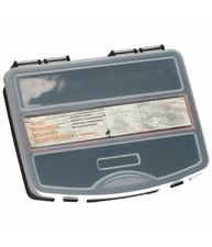 Cassetta Porta Attrezzi Utensili Valigetta Plastica Scomparti E Manico 15x19x4cm