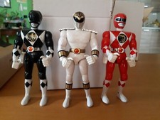 Power Rangers Nero Bianco Rosso Deluxe  Come Da Foto 21 Cm Toys Vintage 