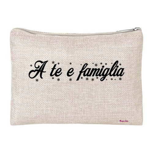 Pochette porta oggetti scritta - pochette,