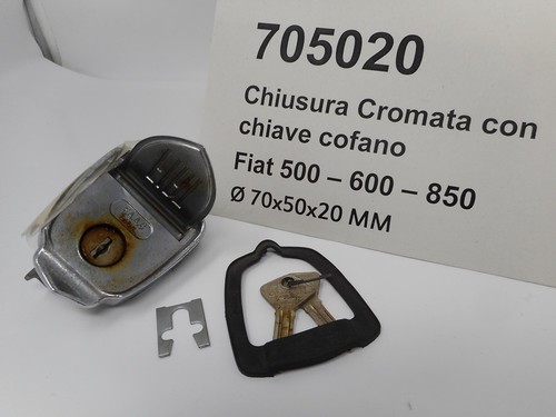 Chiusura cromata con chiave