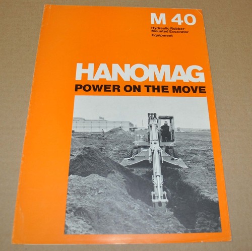 Brochure escavatore hanomag - brochure,