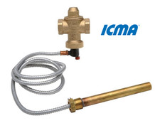 VALVOLA DI SCARICO TERMICO ICMA a Doppia SICUREZZA TermoCamino Stufe Pellet 3/4