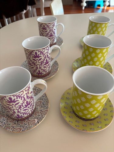 Sei tazze latte compreso - tazze,