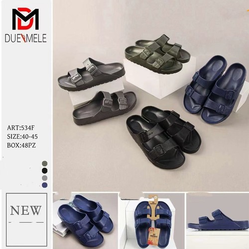 Ciabatte con fibbia per uomo