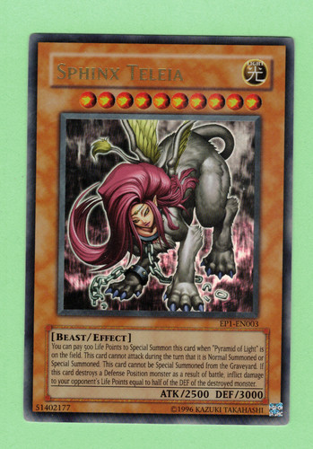 Yugioh sfinge teleia ultra - yugioh,