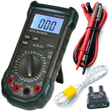 Mastech MS8264 Multimetro digitale a 30 gamme con misurazione della temperatura, retroilluminato