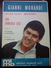 G. MORANDI/RITA MONICO -1967-SPARTITI MUS. DI ” UNA DOMENICA COSI’& NON E’ L’ADD