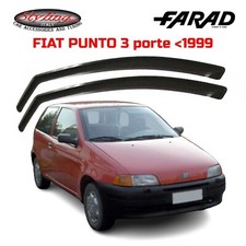 DEFLETTORI FIAT PUNTO (PRIMA DEL 1999) 3 PORTE FARAD SET ANTIVENTO FUME' 12250