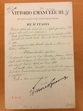 Documento firmato da Vittorio