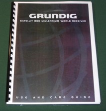 Grundig Satellit 800 Manuale Istruzioni: Pettine Legato e Protettivo Plastica Cover!