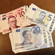 Set di 3 banconote tedesche in euro (EUR) - tema 3° Reich