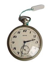 OROLOGIO RUSSO MOLNIJA USSR ANTICO DA TASCA TASCHINO FERROVIE REVISIONATO 