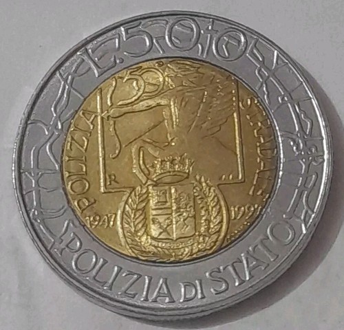 Moneta 500 lire - 500, 50°