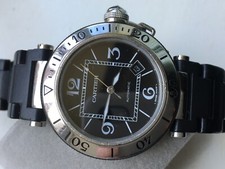 Orologio Uomo Cartier Pasha Seatimer 2790 Automatico 40mm Quadrante Nero Swiss Made