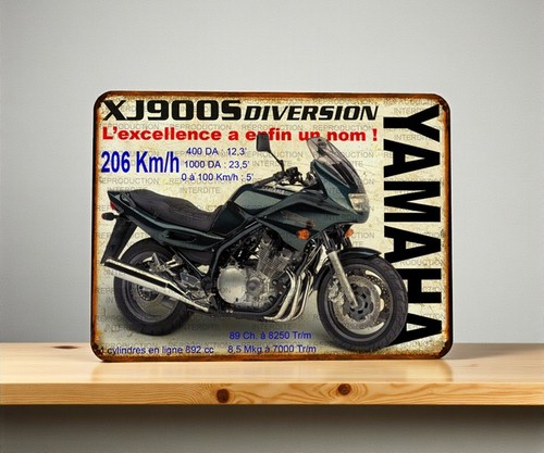 Plaque métal yamaha - métal,