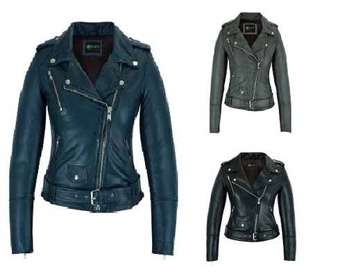 Giacca donna biker raso