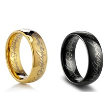 ANELLO SAURON ORO DORATO BLACK