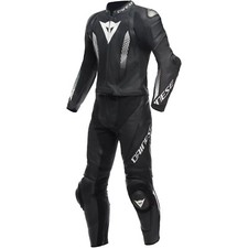Dainese Laguna Seca 5 Tuta Moto Uomo 27 Due Pezzi Nero-Bianco