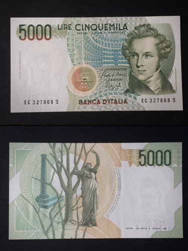 Banconota lire 5000 - banconota,