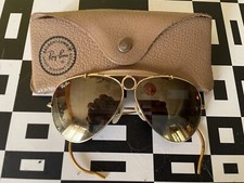 RAY BAN BY BAUSCH & LOMB aviator golden mirror i n perfect condition original